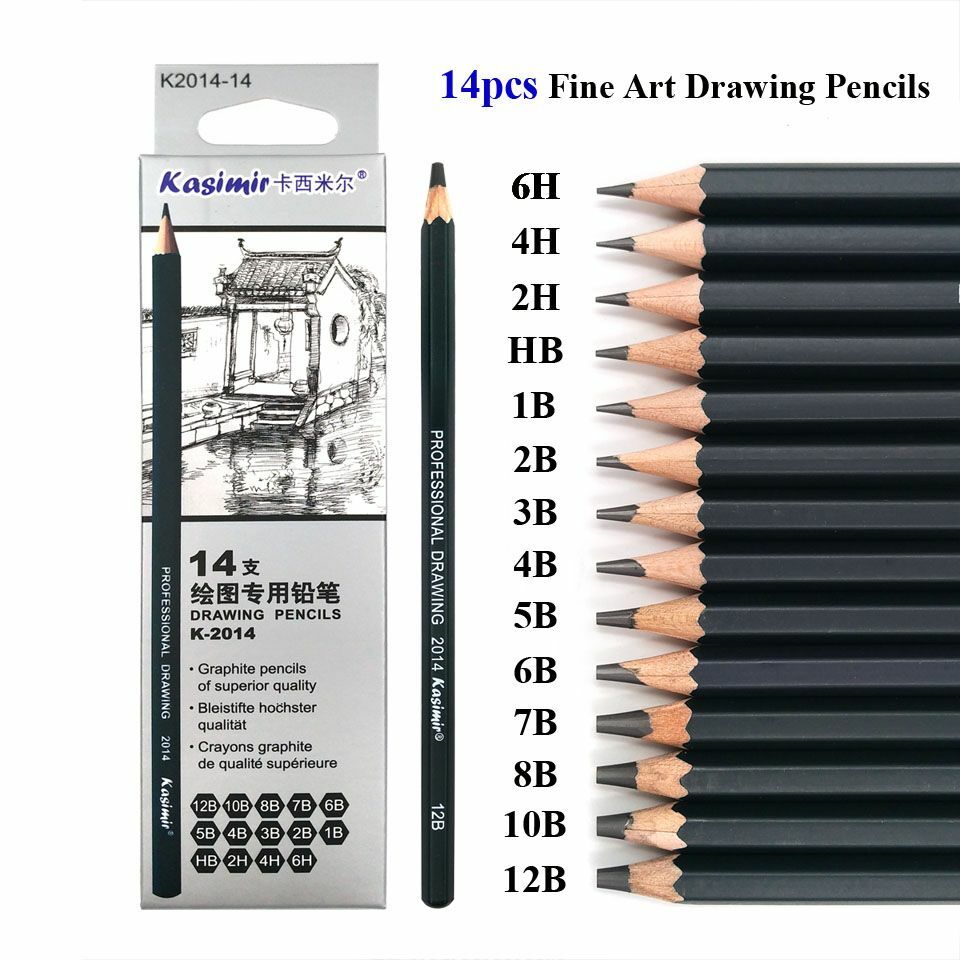 types of graphite pencils